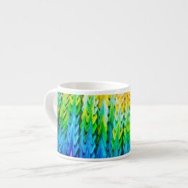 Taza De Espresso Senbazuru o mil grúas de origami