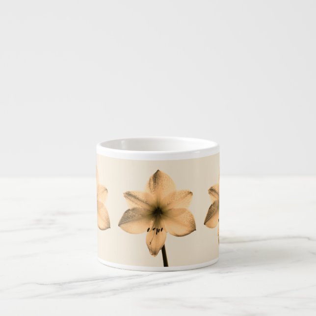 Taza De Espresso sepia amaryllis (Frente)