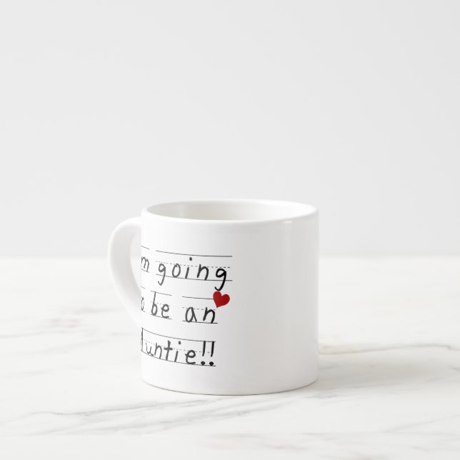 Taza De Espresso Serán un niño de la tía que imprima camisetas y re (Izquierda)