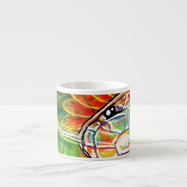 Taza De Espresso Serpiente Arcoíris  (Frente)