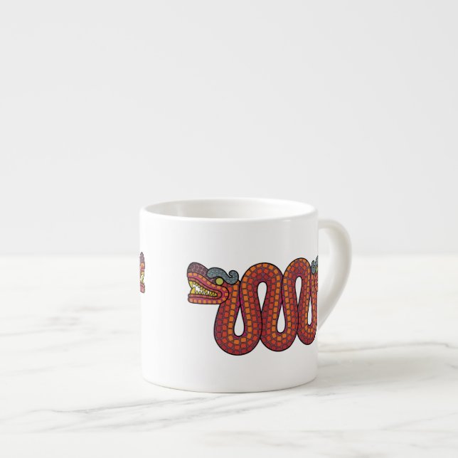 Taza De Espresso Serpiente azteca (Derecha)