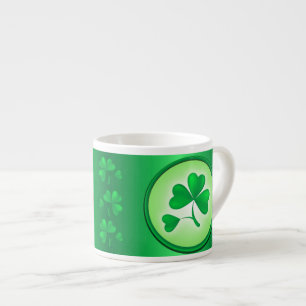 Taza De Espresso Shamrock Leaf