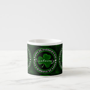 Taza De Espresso Shamrock verde St Patrick's Day Thunder_Cove