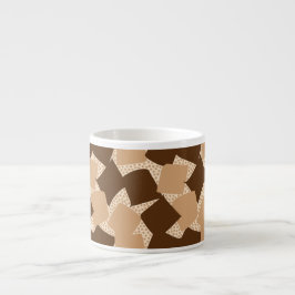 Taza De Espresso Sharp Start: Atardecer geométrico abstracto La Hab