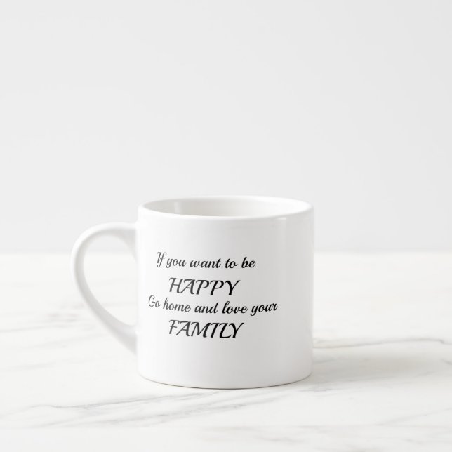 Taza De Espresso Si quieres ser feliz (Izquierda)