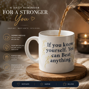 Taza De Espresso Si Te Conoces a Ti Mismo Puedes Superar Cualquier