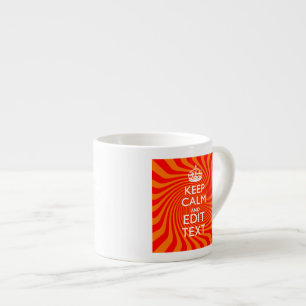 Taza De Espresso Siga tranquilo diciendo sobre el vibrante giro Nar