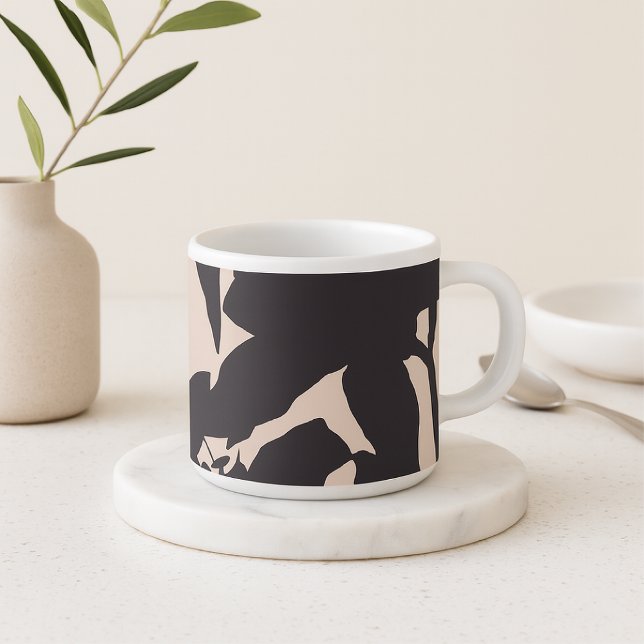 Taza De Espresso Silhouette Black Lily (Subido por el creador)