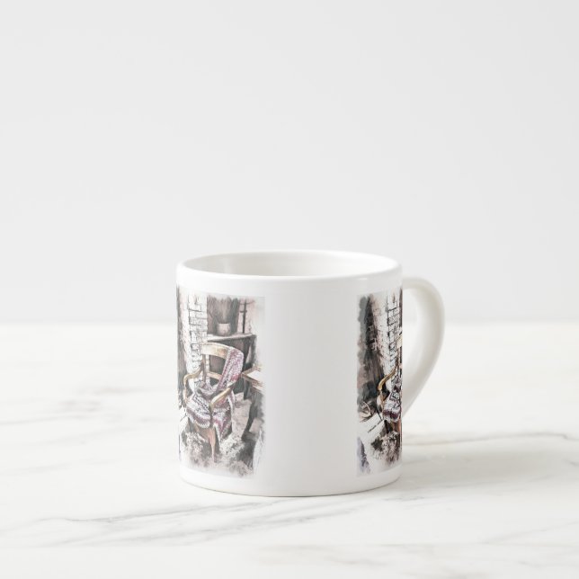 TAZA DE ESPRESSO SILLA VICTORIANA DE FIRESIDE (Derecha)