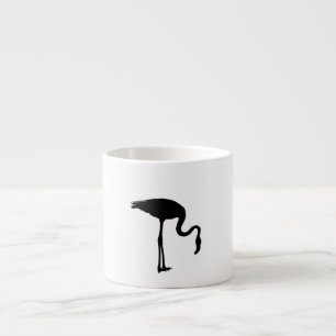 Taza De Espresso Silueta del flamenco