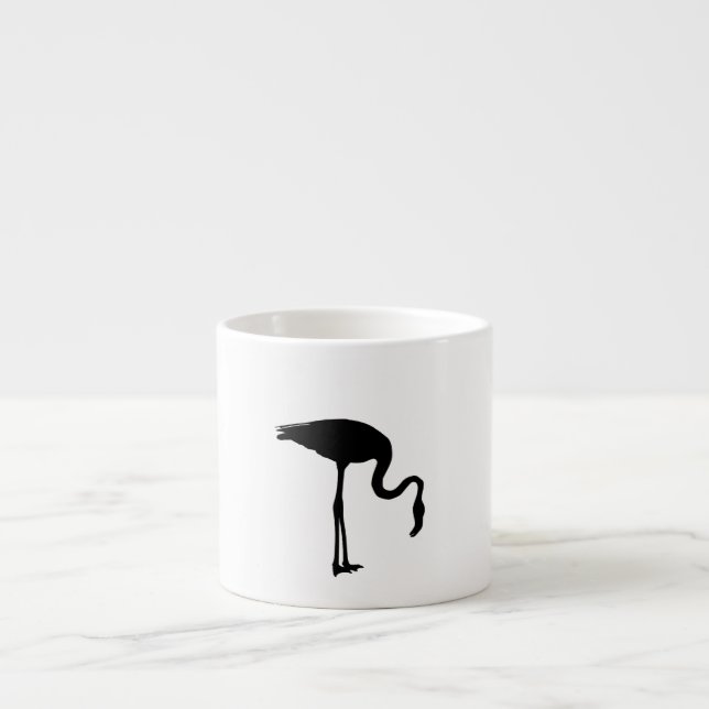 Taza De Espresso Silueta del flamenco (Frente)