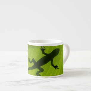 Taza De Espresso Silueta del Gecko