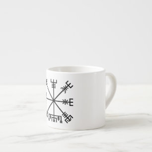 Taza De Espresso Símbolo de viking de vegvisir