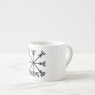 Taza De Espresso Símbolo de viking de vegvisir