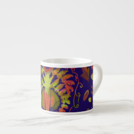 Taza De Espresso Simetría simétrica psicodélica arte abstracto