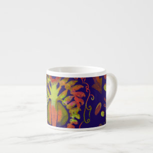 Taza De Espresso Simetría simétrica psicodélica arte abstracto