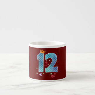 Taza De Espresso Sirena cumple 12 años niña de doce años 12