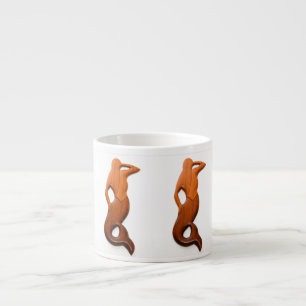 Taza De Espresso sirenas de observación de bronca