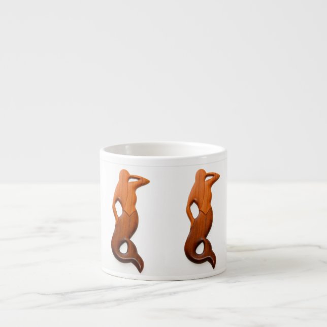 Taza De Espresso sirenas de observación de bronca (Frente)