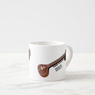 Taza De Espresso Sitar personalizado ilustracion