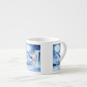 Taza De Espresso Sky Faerie Aspárrs y Unicorn