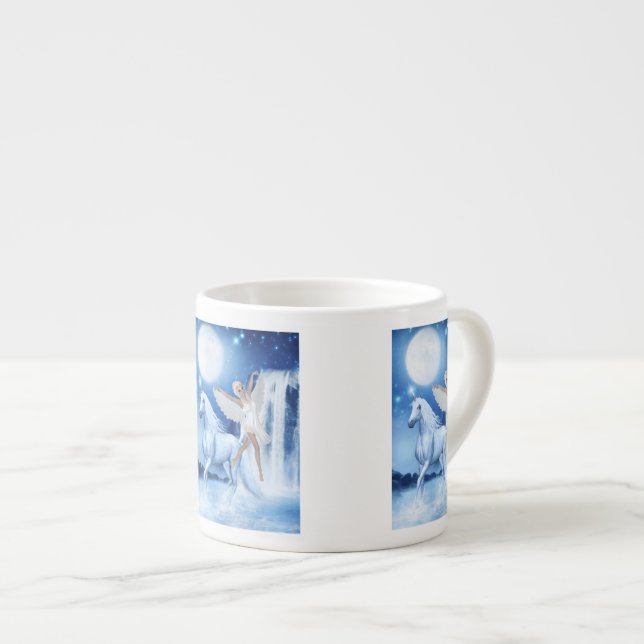 Taza De Espresso Sky Faerie Aspárrs y Unicorn (Derecha)