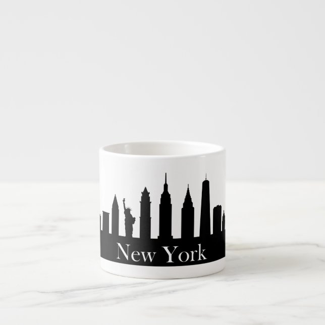 Taza De Espresso Skyline New York (Frente)