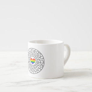 Taza De Espresso SlipperyJoe el labyri labyri del rompecabezas de l
