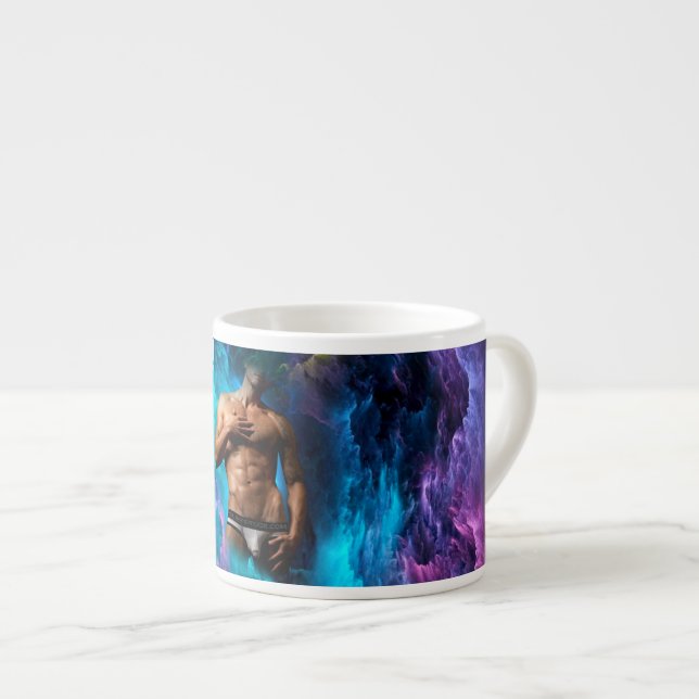 Taza De Espresso SlipperyJoe hombre muscular macizo de ropa interio (Derecha)