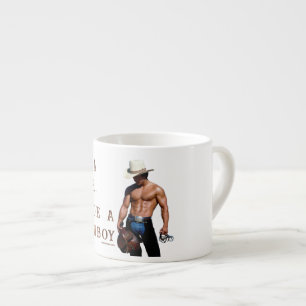 Taza De Espresso SlipperyJoe's Save a horse Ride A Cowboy gorra mus