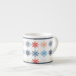 Taza De Espresso Snowflake