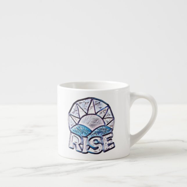 Taza De Espresso Soft Sun Rise ~ Elevación del mensaje gráfico (Derecha)