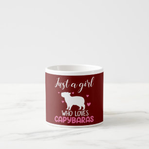 Taza De Espresso Solo una chica que ama capybara capybara