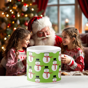 Taza De Espresso Sonriente Copa Infantil de Navidades de Snowman co