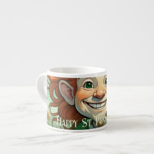 Taza De Espresso Sonrisas de suerte en el Día de San Patricio