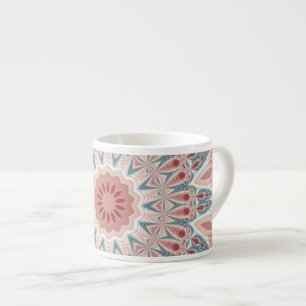 Taza De Espresso Sorprendente arte fractal moderno Kaleidoscope Man