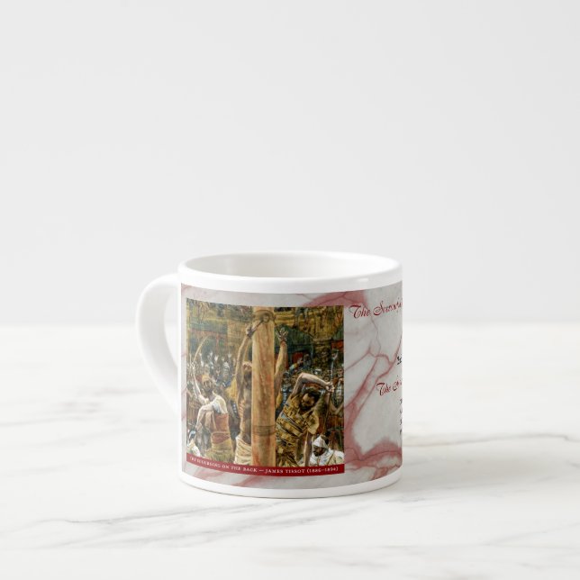 Taza De Espresso Sorrowful Rosary Mysteries Item #2: Scourging (Izquierda)