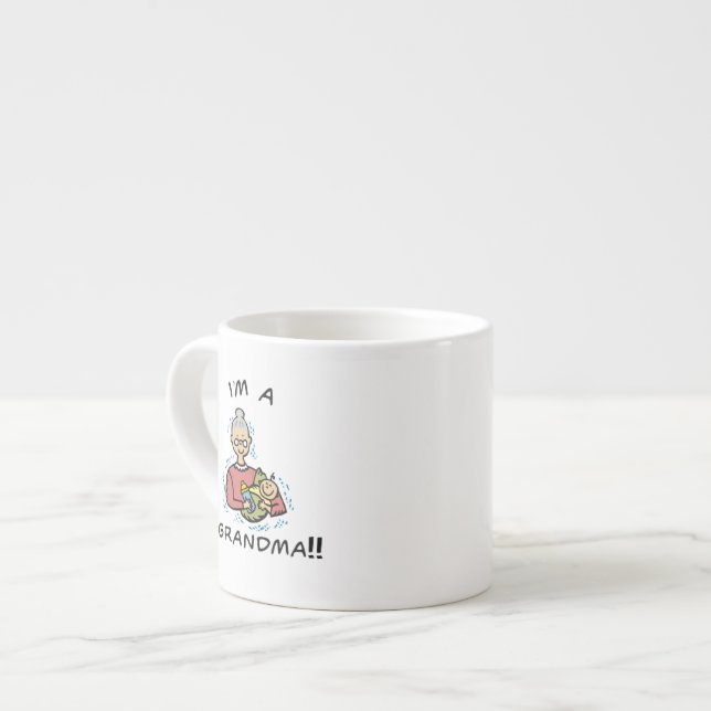 Taza De Espresso Soy una Abuela y Regalos para bebés (Izquierda)