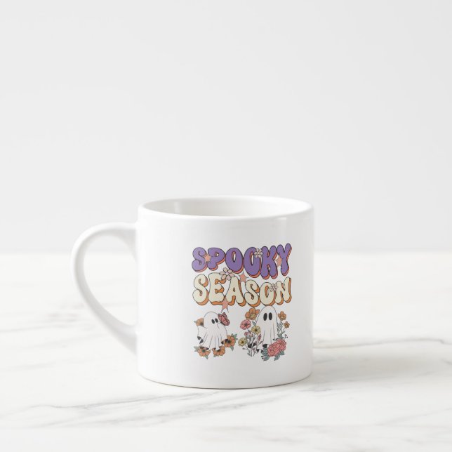 Taza De Espresso Spook-tacular Savings on Halloween Gear! (Izquierda)