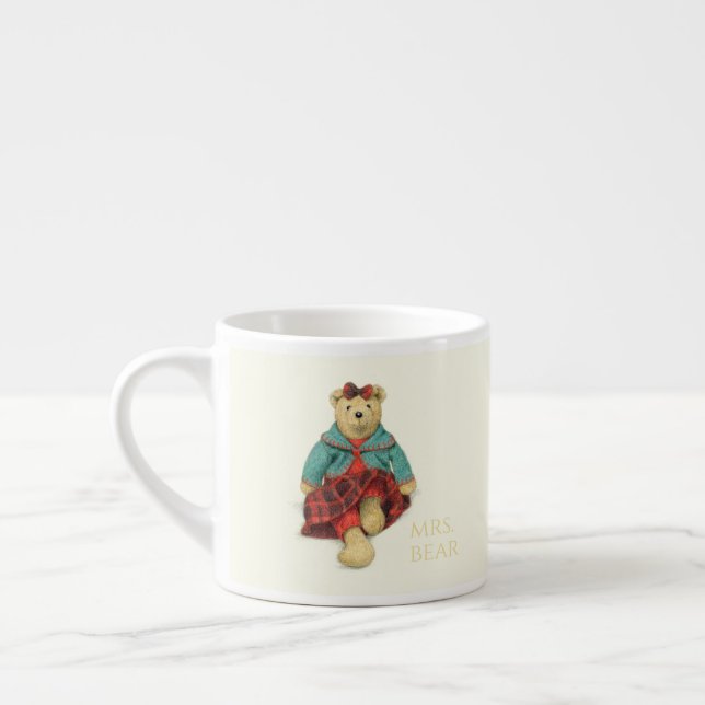 Taza De Espresso SR. y MRS. Copa BEAR Espresso (Izquierda)