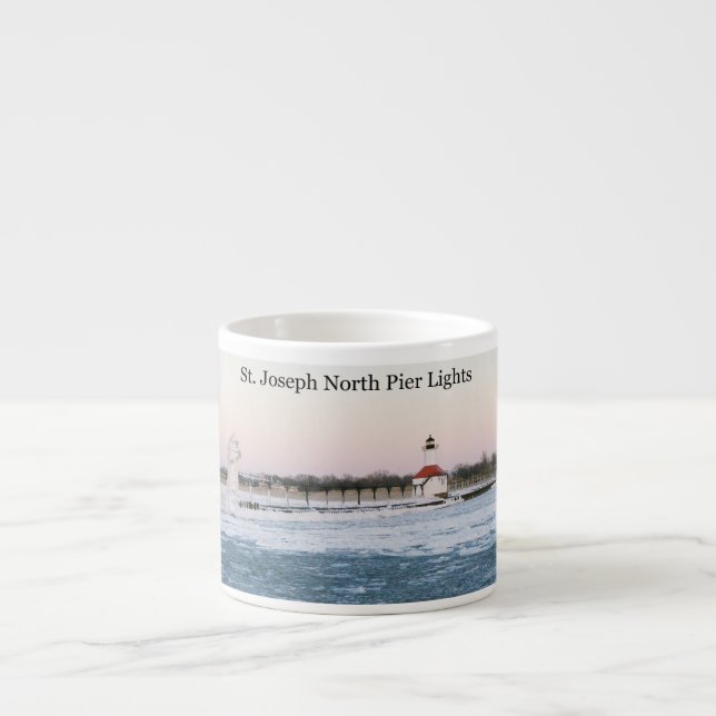 Taza De Espresso St. Joseph North Pierhead Luces espresso mug (Frente)