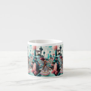 Taza De Espresso Su Mundo De Maravilla Mágica