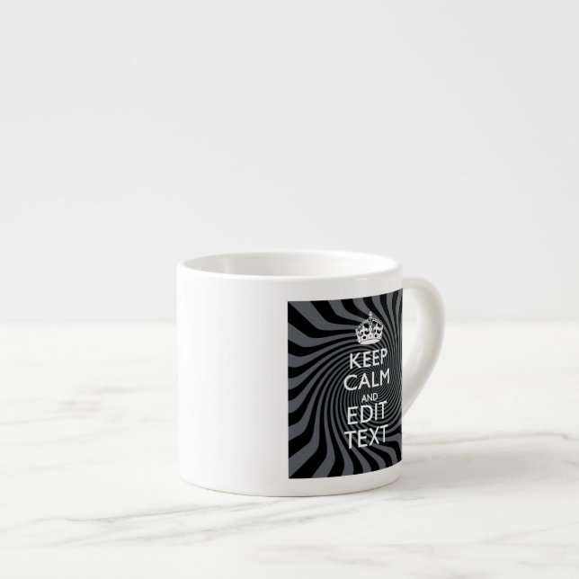Taza De Espresso Su Personalizado mantiene la calma al decir sobre  (Derecha)
