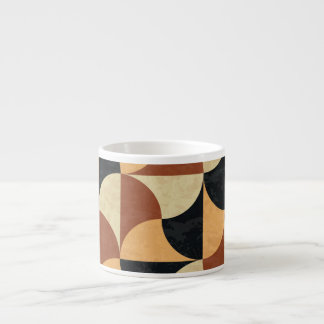 Taza De Espresso Suelo de mármol antiguo, textura geométrica sin co
