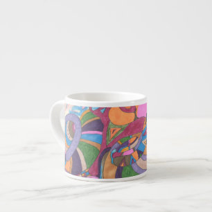 Taza De Espresso Sueño en color, abstracto