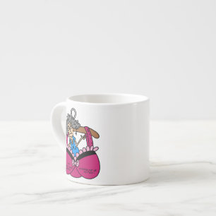 Taza De Espresso Sujetadores y humor de las arrugas