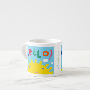 Taza De Espresso Sunny Hello pequeño mug