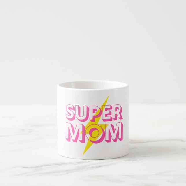 Taza De Espresso Super Mom Mug (Frente)