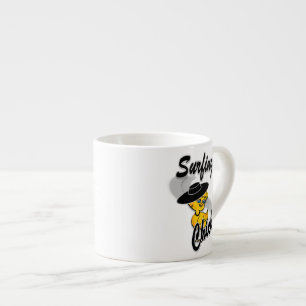 Taza De Espresso Surfing Chick #4