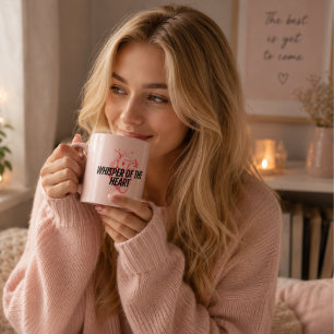 Taza De Espresso Susurro del Corazón – Minimalista Elegante